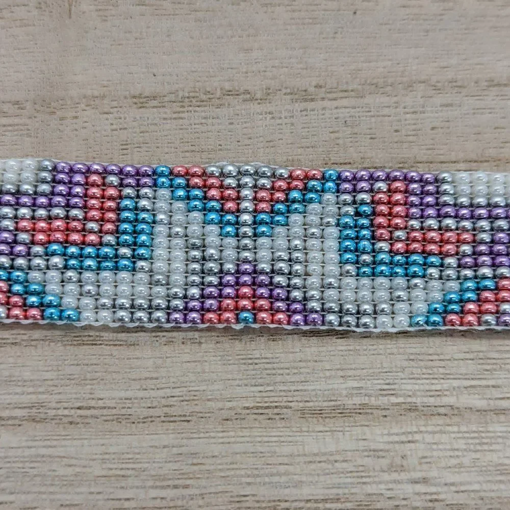 Loom Beaded Bracelet Colorful Starburst